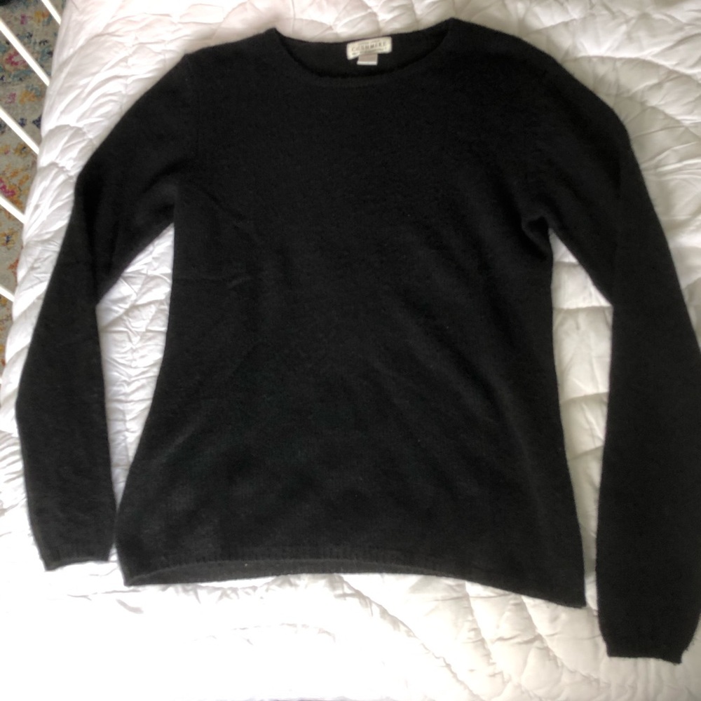 Black cashmere sweater - Picture 3 of 6